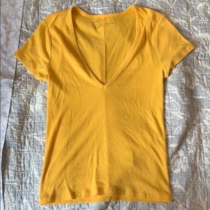 NWOT Urban Outfitters deep v neck tee